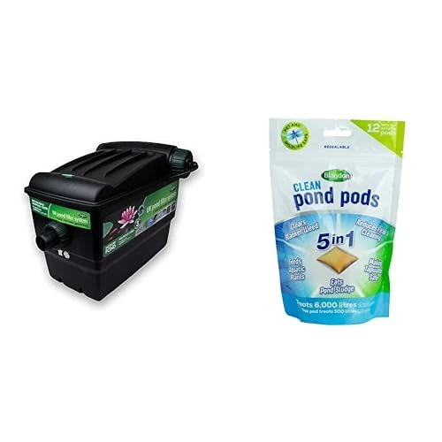 Blagdon 9W Mini-Pond 6-Stage Box Filter 12000 Litre Model Clean Pond Pods (pack of 12 pods)
