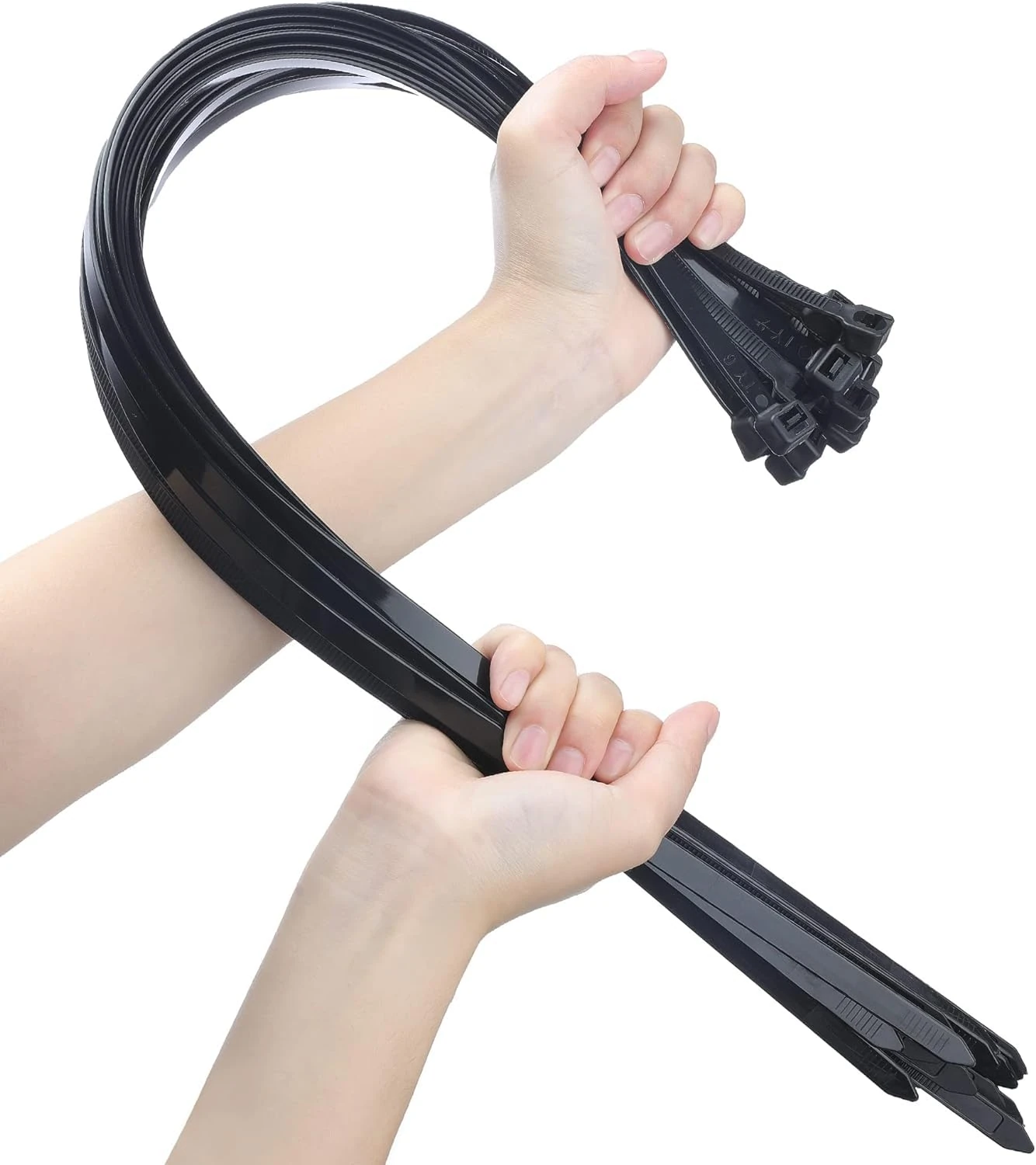 26 Inches Large Zip Ties Heavy Duty 30 Packs - Max Load 200 LBS, Work Temp 5 ℉ - 176 ℉ - Long Durable Adjustable Nylon Wire Ties for Both Indoor and Outdoor