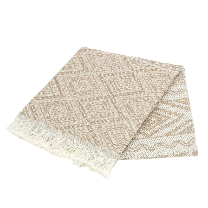 Alexandra House Living Blanket Tunis Beige 225 x 260 cm - Image 1