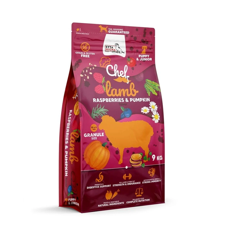 SYTA MICHA Food Chef Puppy Blackberry Lamb Pumpkin 9 kg