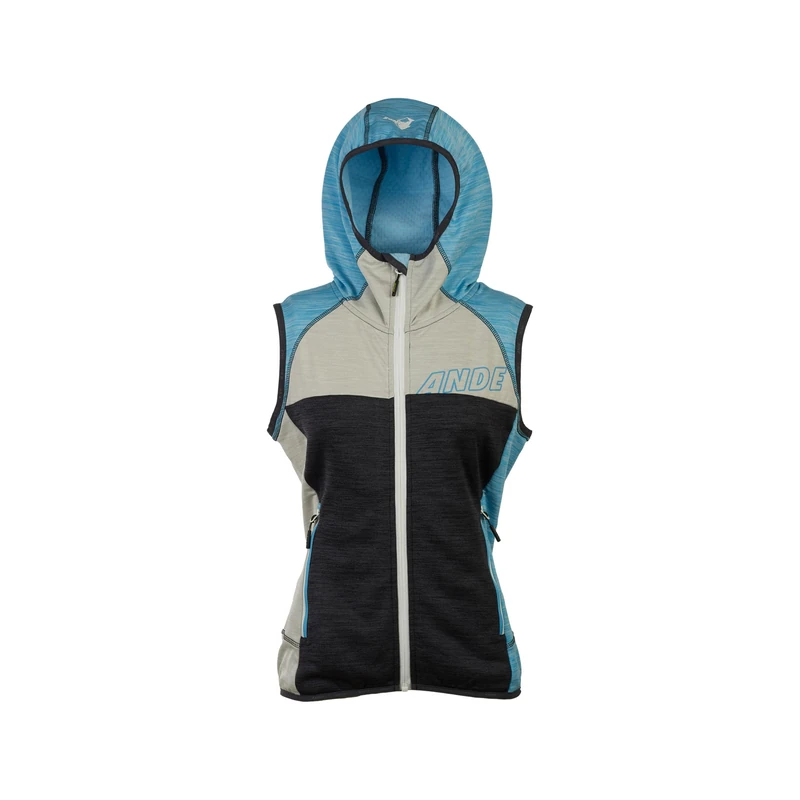 Ande W43003-U580 QUALIDO LADY VEST Sports vest Women's ANTRACITE/BLU ATOLLO Size S