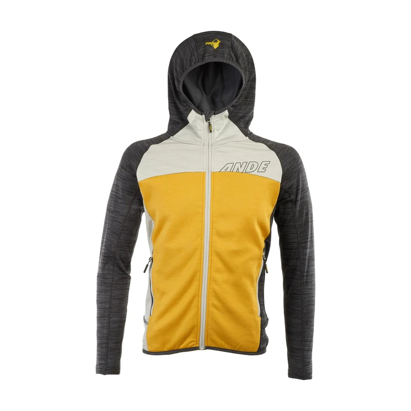 Ande M31045-1909 QUALIDO FULL ZIP Sweatshirt Men's GOLD/ANTRACITE Size L