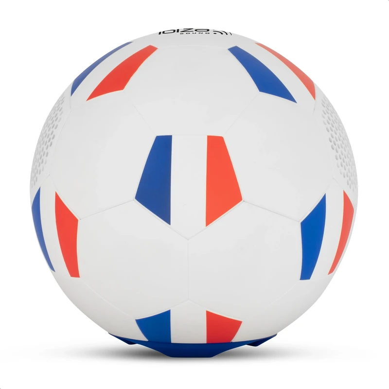 Ibiza - FOOTBALL-SOUND - Baffle, powerful speaker on rechargeable battery - Bluetooth, Micro-SD - TWS - Shape of a football in the colours of France - Olympic Games, World Cup, football - Image 1
