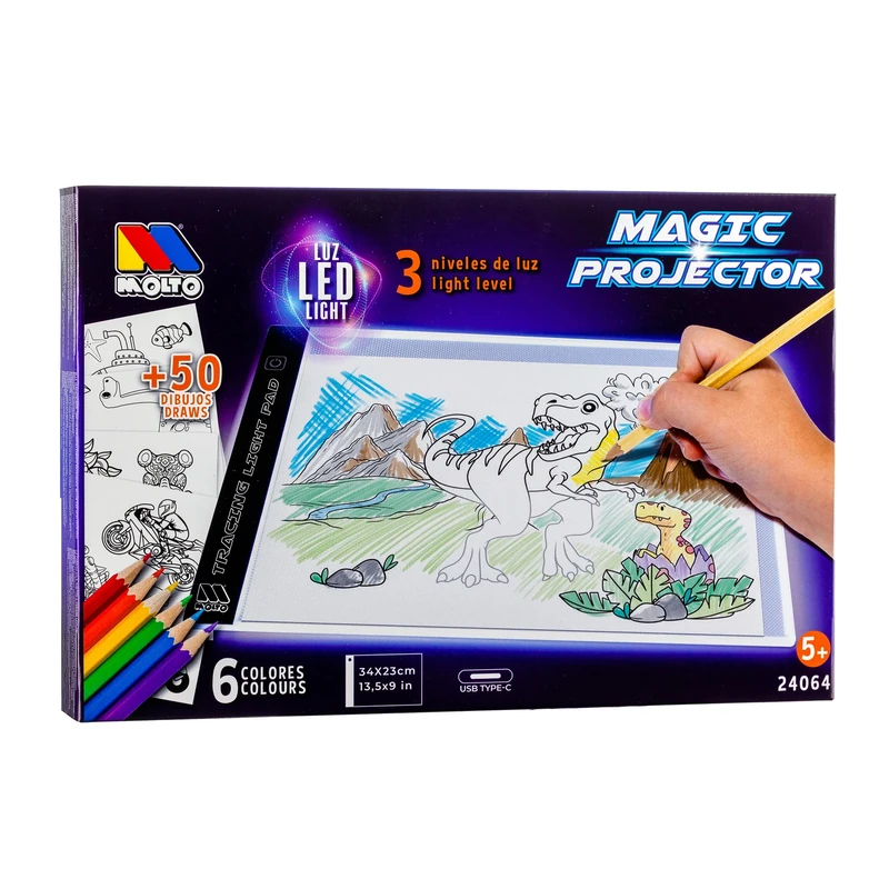Molto Magic Projector LED Drawing Light Table - Encourages Creativity and Artistic Development - Image 1