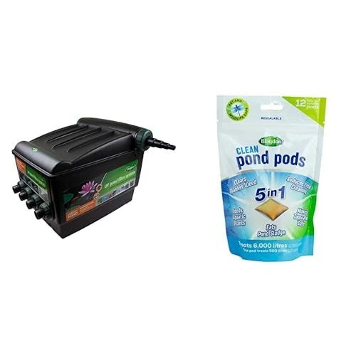 Blagdon Midipond Box Filter System 20,000 Model + Blagdon Clean Pond Pods (pack of 12 pods)