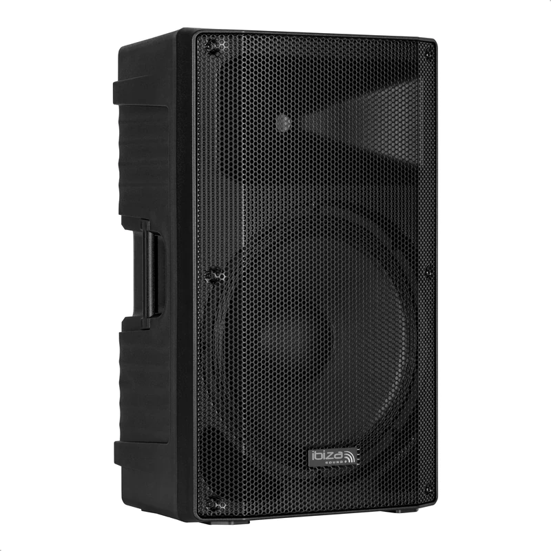 Ibiza - XTK15-MKII - Passive SONO Speaker 15 inch/38 cm - 25mm Compression Tweeter - Bass Reflex System - Handles and Wheels - NEW VERSION - Black - Party, events, club, conference
