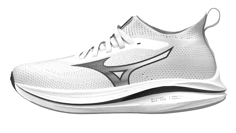 Mizuno Men's Neo Zen Running Shoe, White/Black, 11.5