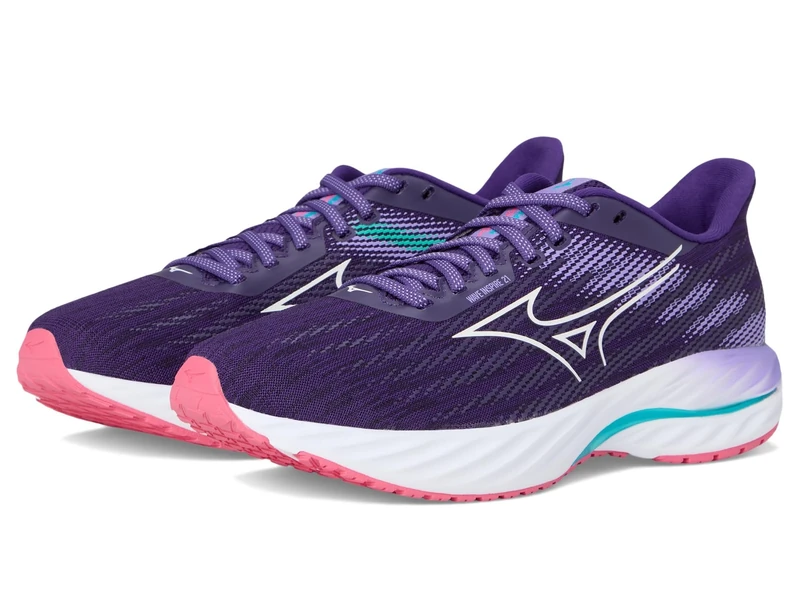 Mizuno Women's Wave Inspire 21 Sneaker, Vintage Indigo/White, 8