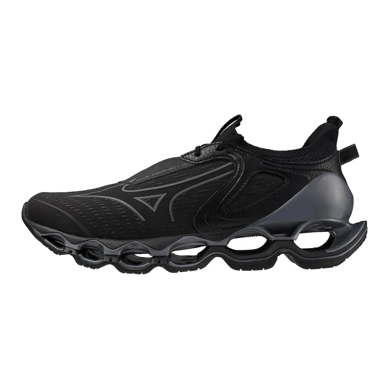 Mizuno Mens Men's Wave Prophecy 14 Running Shoe, Black-Dark Shadow, 11 UK