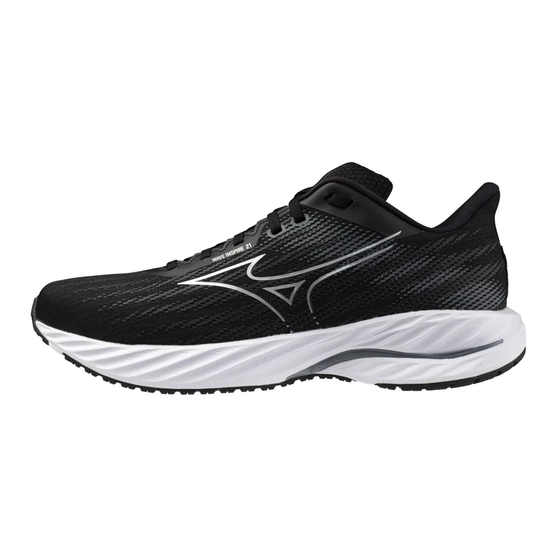 Mizuno Men's Wave Inspire 21 Running Shoe, Black-Silver, 11 UK