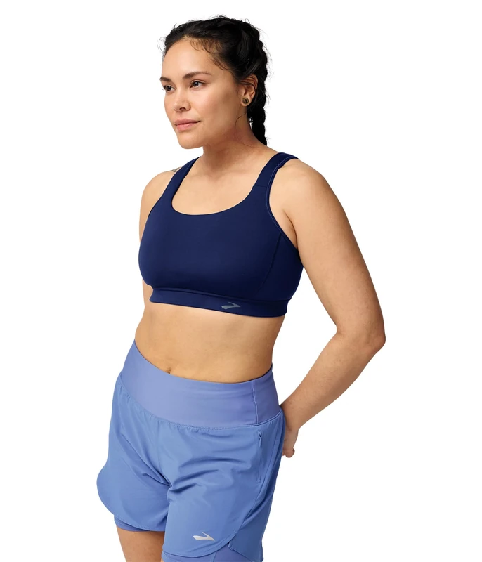 Brooks Women's Convertible 2.0 Sports Bra, Midnight, 36DD