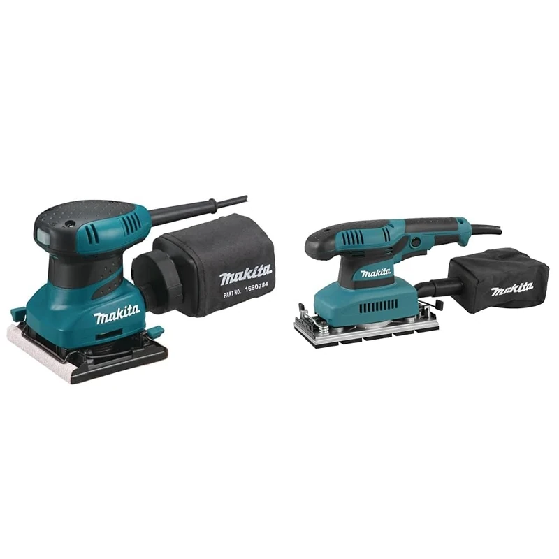 Makita BO4556/2 240V Finishing Sander & BO3710 240V 1/3-inch Sheet Orbital Sander