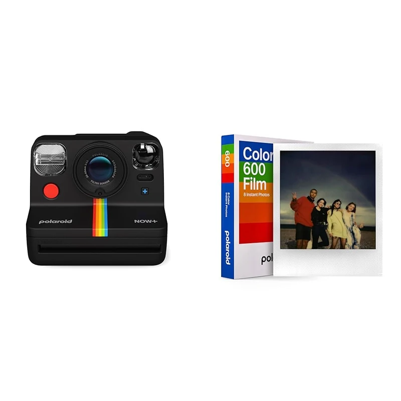 Polaroid Now+ Gen 2 Instant Camera - Black & Color Film for 600