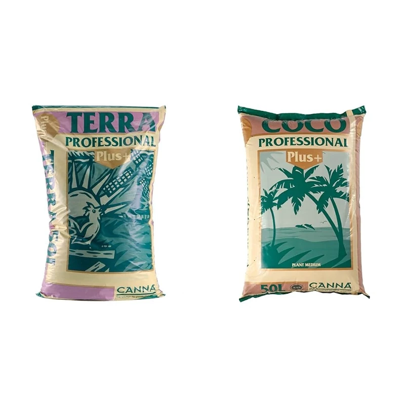 Canna Terra Professional Plus Soil Mix Bag 50L & Coco Professional Pro Soil 50L