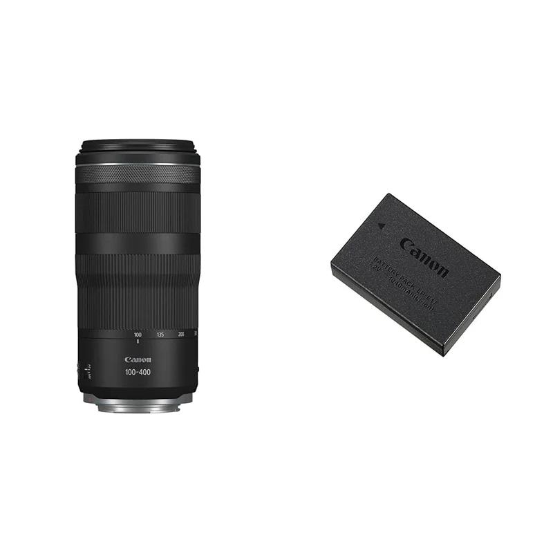 Canon RF 100-400mm F5.6-8 IS USM - Lens Canon R System Cameras, Ideal Wildlife Photography, Sports, Action And Aviation. & LP-E17 Battery Pack for EOS M3