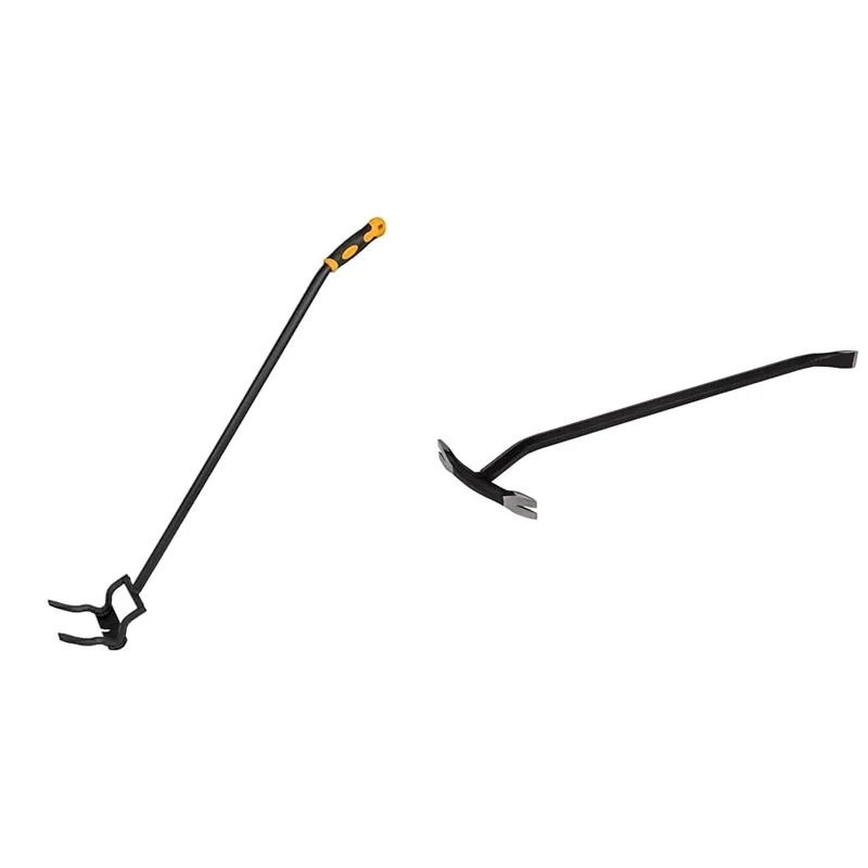 Roughneck ROU64644 Sturdy Pallet Buster, Black & ROU64474 T-Type Wrecking Bar 610mm (24in)