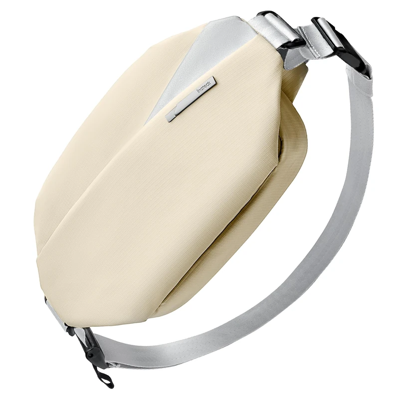Inateck Sling Bag X, 4L Stylish Crossbody Shoulder Chest Belt Bum Bag with Adjustable Shoulder Strap, Water-Resistant Waist Fanny Pack for Men, Women, Travel, Daily Use, Cycling, Hiking, Beige