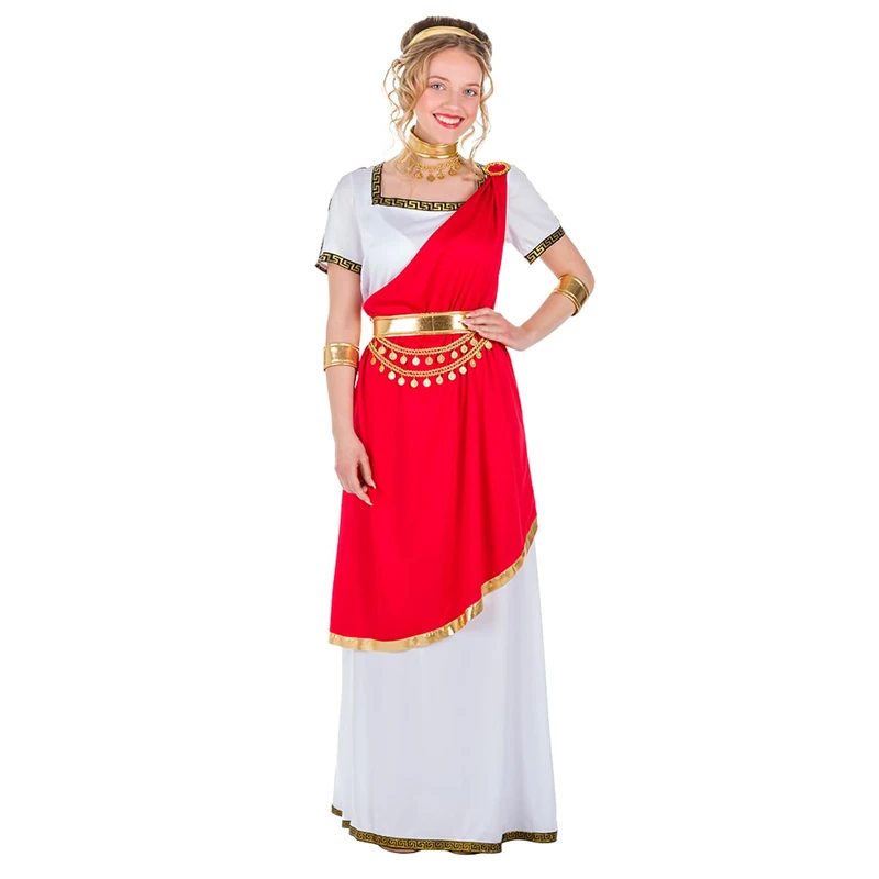 Boland - Women's 7 Piece Roman Costume Fancy Dress Costume for Theme Party, Halloween or Carnival, Queen Goddess
