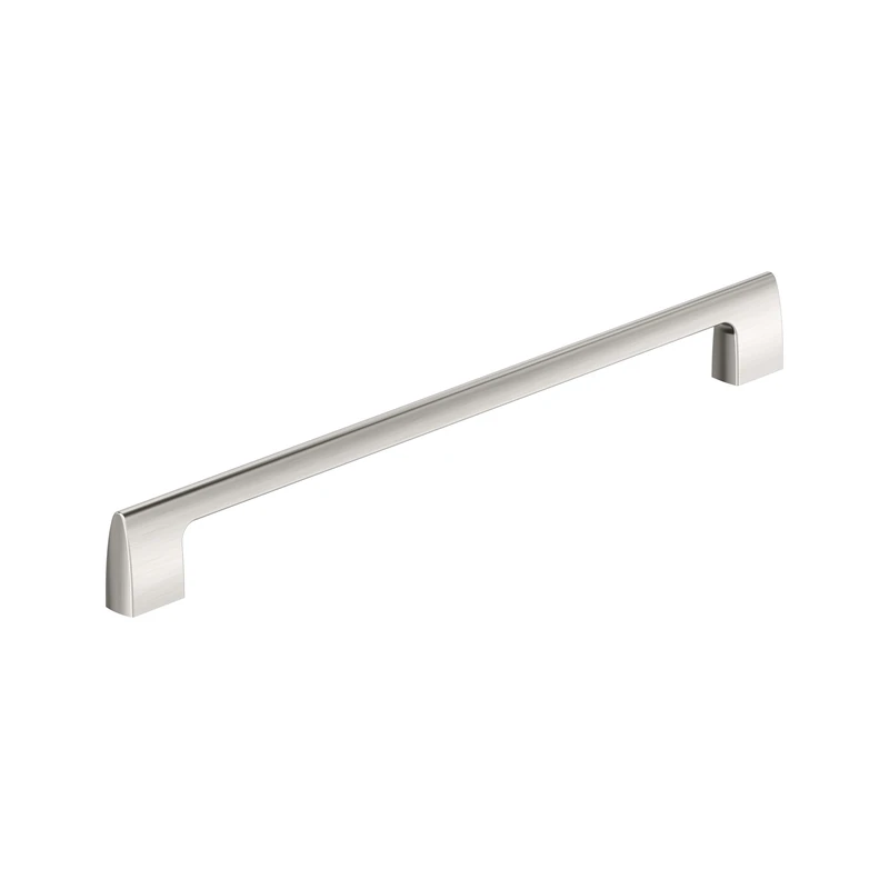 Amerock Riva 12-5/8 inch (320mm) Center-to-Center Satin Nickel Cabinet Pull, BP55492G10