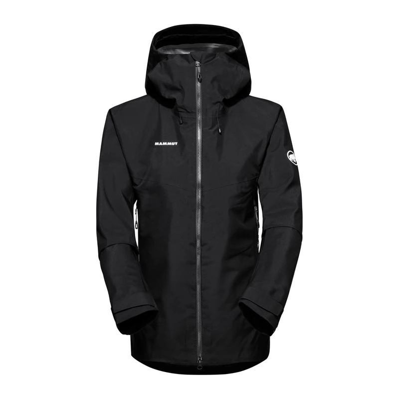 Mammut Crater IV HS Hooded Jacket Women | Waterproof & Lightweight, for Hiking & Outdoor Activities | Black, XXL