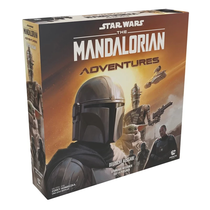 Unexpected Games, The Mandalorian: Adventures, Connoisseur Game, Strategy Game, 1-4 Players, from 12+ Years, 30-60 Minutes, German, Multicoloured, Colourful