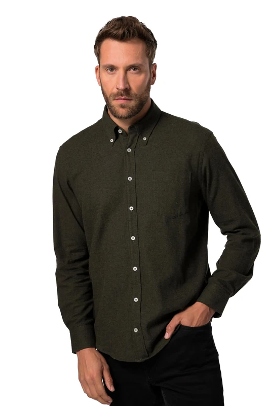 JP 1880 Men's Shirts, fir Green, 7XL