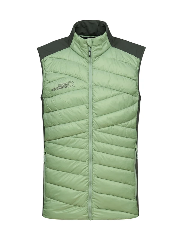 Rock Experience Lancelot Hybrid Men's Vest Jacket, 1682 BASIL + 1642 Summer Green, 3XL