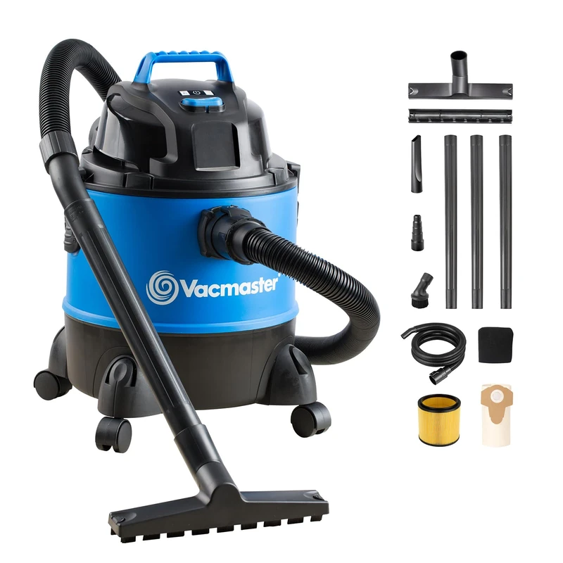 Vacmaster VQ1220PF, Multi-Function Vacuum Cleaner with Integrated Plug and Blow Function, Blue