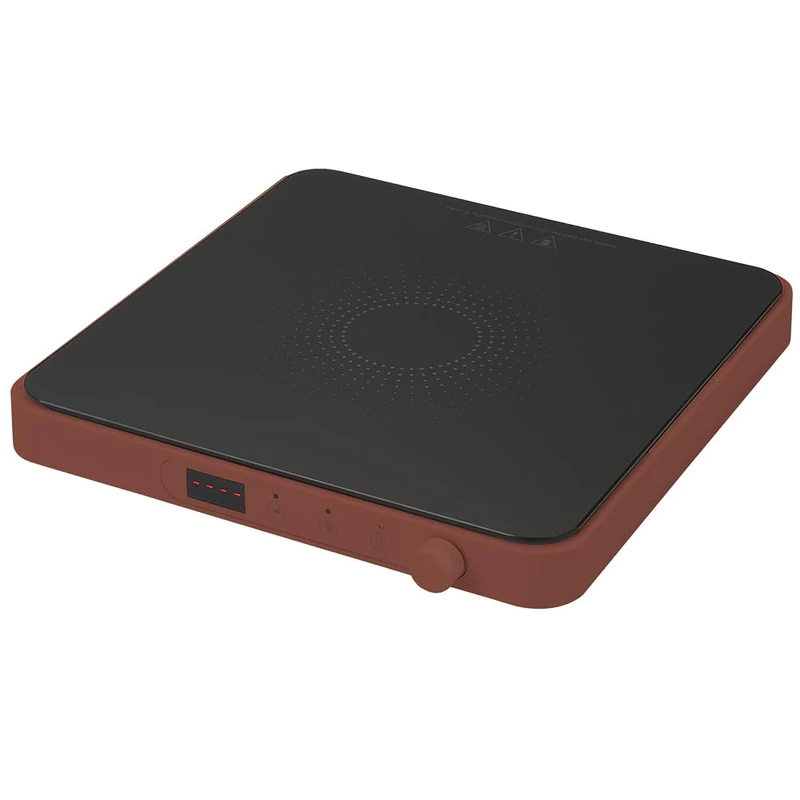 Toganan Iridea, Induction Hob 200-2000W, Glass-Plastic Red