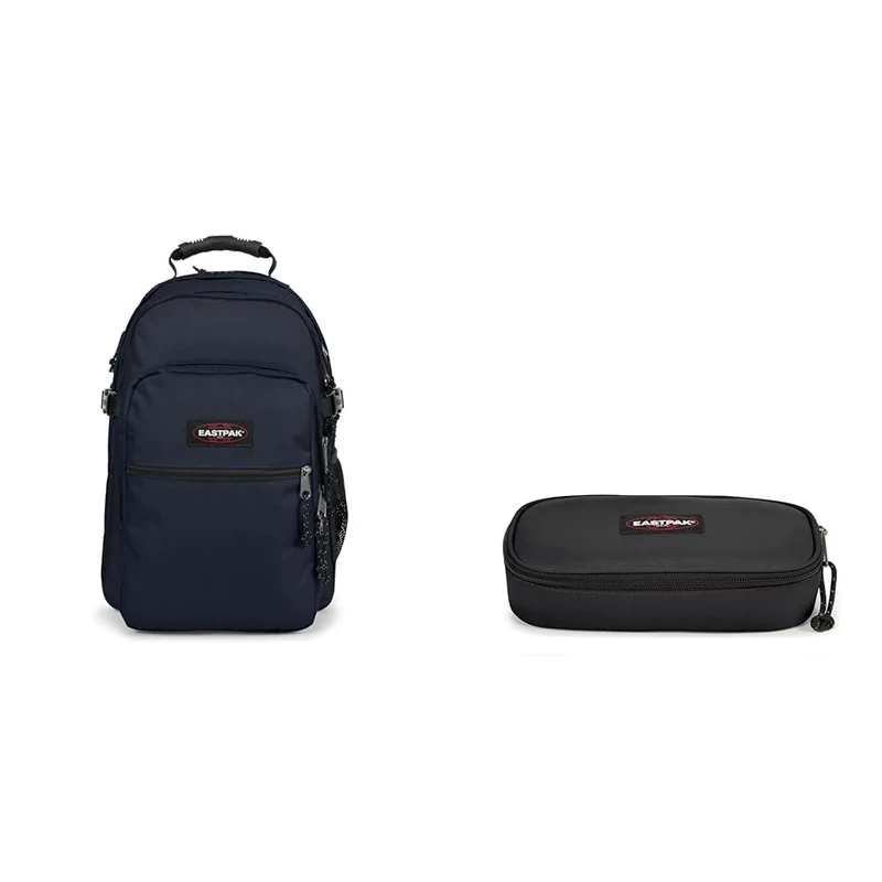 Eastpak TUTOR Backpack, 39 L - Ultra Marine (Blue) OVAL SINGLE Pencil Case, 5 x 22 x 9 cm - Black (Black)