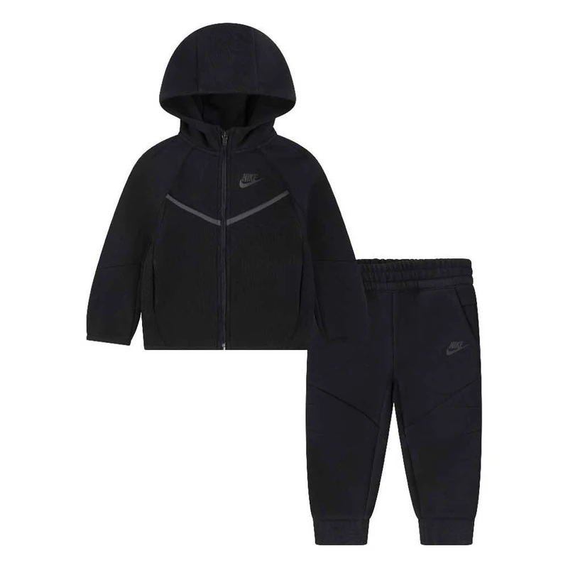 Nike Kids N Nsw Tech Fleece Fz Set, Black, 3/4 Years