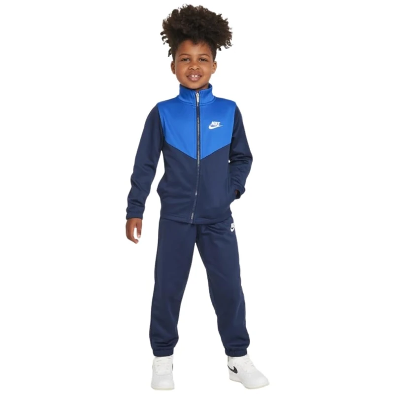 NIKE Kids Lifestyle Essnetials Track Suit, Midnight Navy, 2/3 Years
