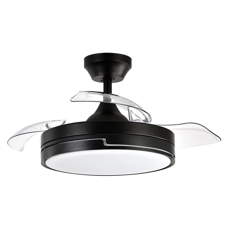 Eden pulse Fan DC 48W 3 Blades 91D 4800LM 6 speeds 3000K, 4500K, 6000K, Remote Control, Timer, Memory - Ideal for air Conditioning and Comfort.