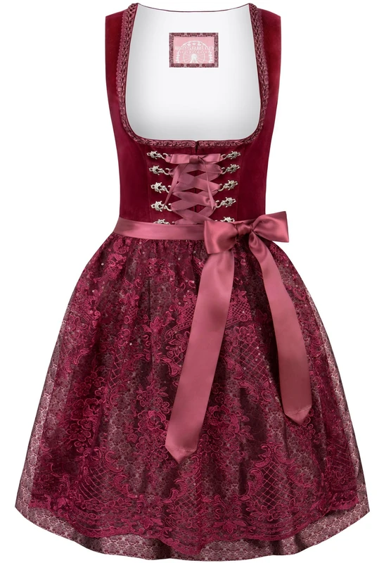 Wiesnwuid Women's Dirndl Loredana Dress, red, 18 - Image 1