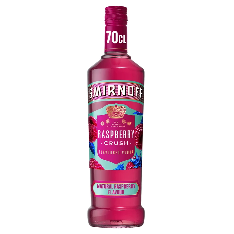 Smirnoff Raspberry Crush Spirit Drink, 70cl