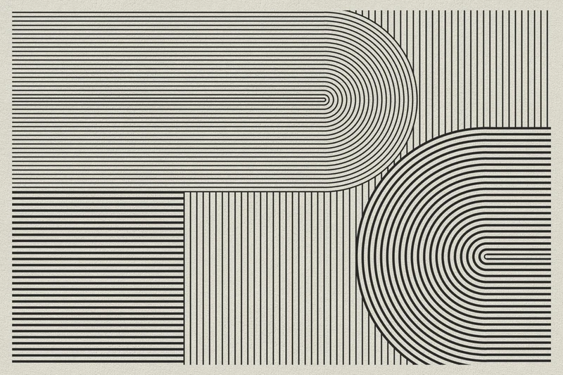 VINILIKO Vinyl Rug, Printed, Multicolor, 133x200 cm