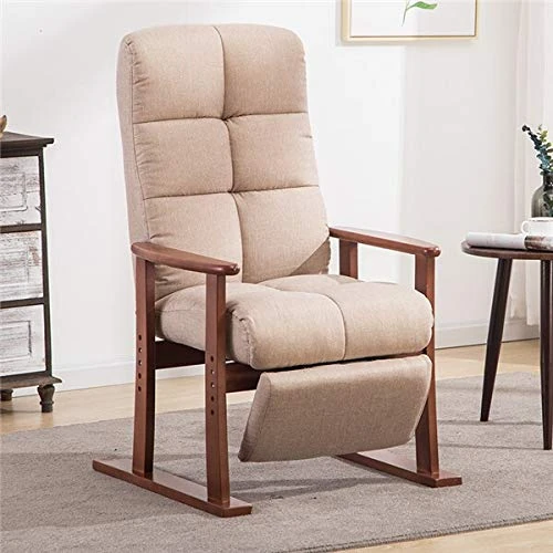 SUYHKO Home Work Chair Modern Living Room Chair and Fabric Upholstery Furniture Bedroom Lounge Reclining Armchair with Footstool Accent Chair