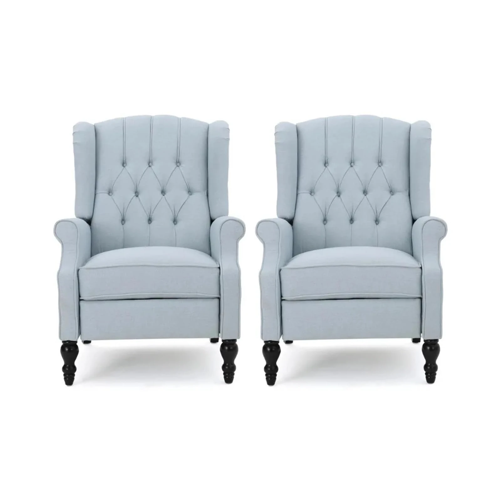 lounge chair, Fabric Pushback iner, Set of 2, Blue Living Room Chairs Accent Chair,sofa couch