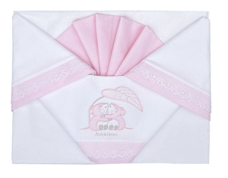 Andy&Helen Complete Fitted Sheet Set with Elasticated Corners + Pillowcase