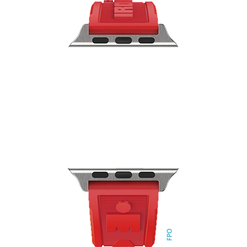 Timex Ironman Apple Watch® Band (42mm - 49mm) - Red Silicone Strap TW7D10200