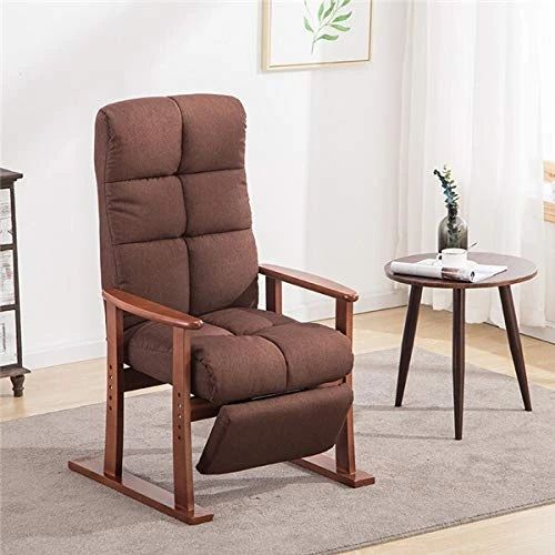 SUYHKO Home Work Chair Modern Living Room Chair and Fabric Upholstery Furniture Bedroom Lounge Reclining Armchair with Footstool Accent Chair