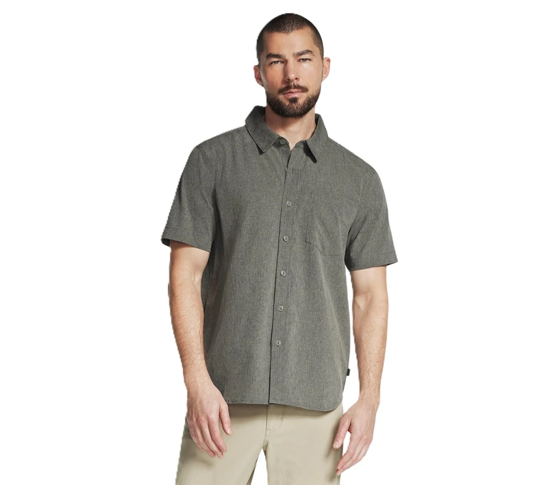 Skechers Men's The Go Walk Air Short Sleeve Shirt Olive XL