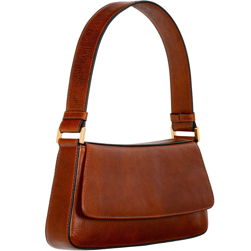 Time Resistance Leather Handbag - Full-Grain Leather Purse for Women - Shoulder Bag