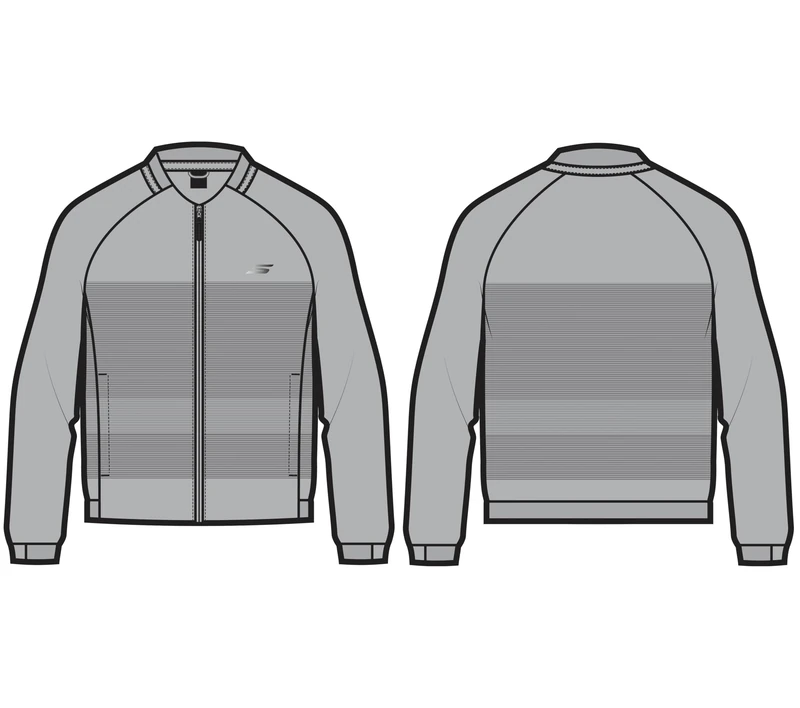 Skechers Men's Elite Stripe Jacket White L