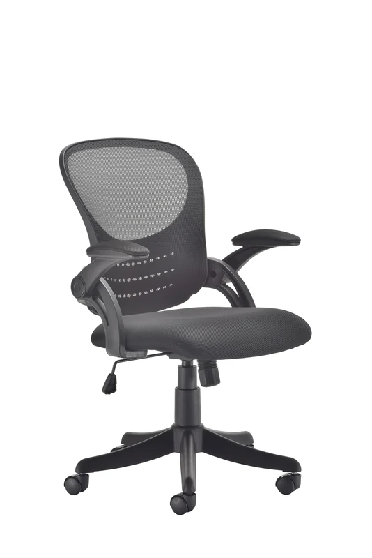 Office Hippo - Black Ergonomic Mesh Office Chair. Adjustable Desk Chair With Reclining Back & Seat, Comfortable Padded Seat Cushion And Foldable Padded Armrests. Great For The Office And Home Use