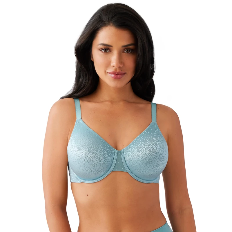 Wacoal Women's Back Appeal Underwire Bra, Stone Blue, 38D