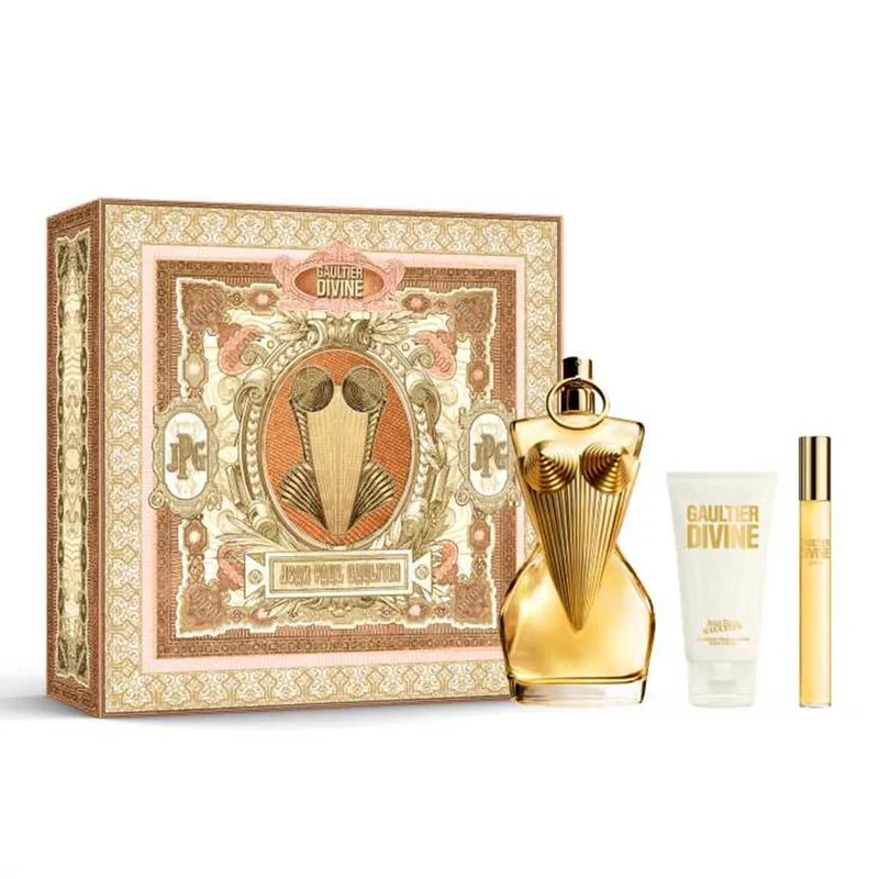 Gaultier Divine by Jean Paul Gaultier for Women - 3 Pc Gift Set 3.4oz EDP Spray, 0.3oz EDP Spray Mini, 2.5oz Body Lotion