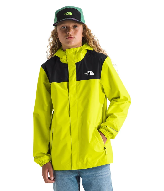 The North Face Boys Antora Rain Jacket, Sulphur Spring Green, 6 Years