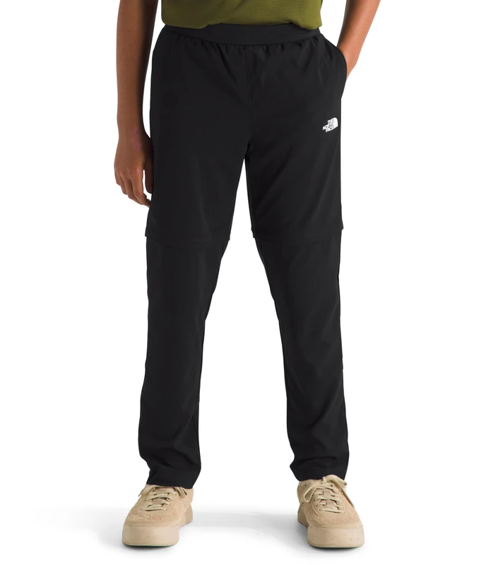 The North Face Boys On The Trail Convertible Pants, TNF Black, 7/8 Years
