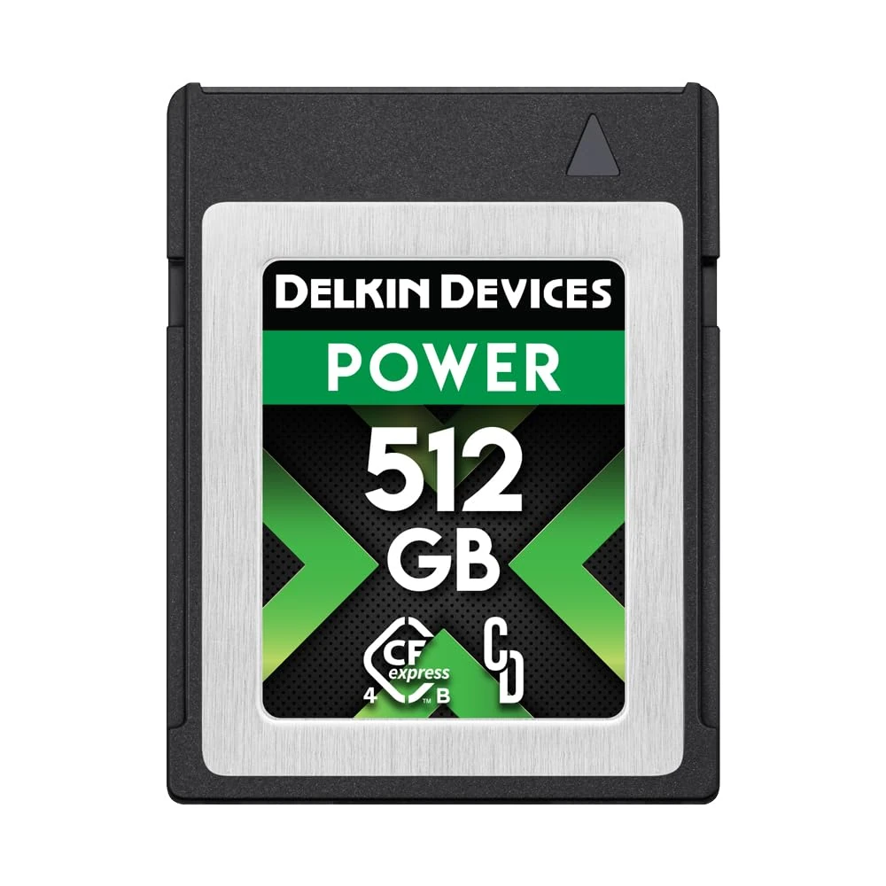 Delkin Power Memory Card - CFexpress Type B 4.0 for Digital Cameras | Ideal for Express Transfer of Images and Videos for Storage | Memory Card Storage (512GB)